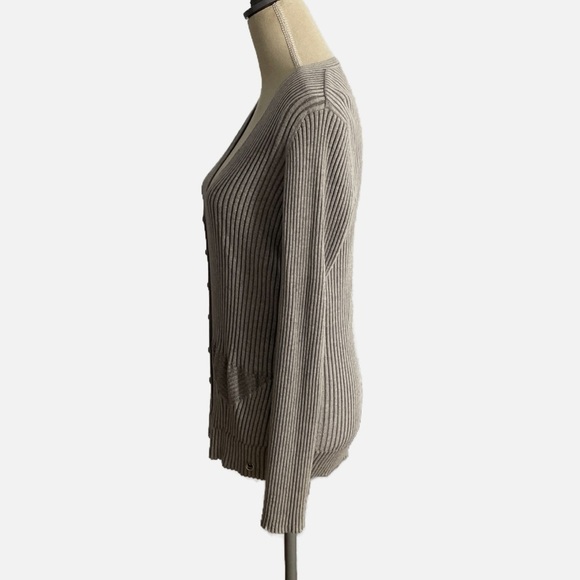 Escada Cardigan Sweater Silver Metallic Size XL Luxury Old Money - Picture 4 of 12